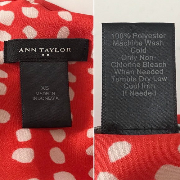 🏝️ Ann Taylor Factory Sleeveless Dotted Shift Dress in Orange • XS - Picture 6 of 6